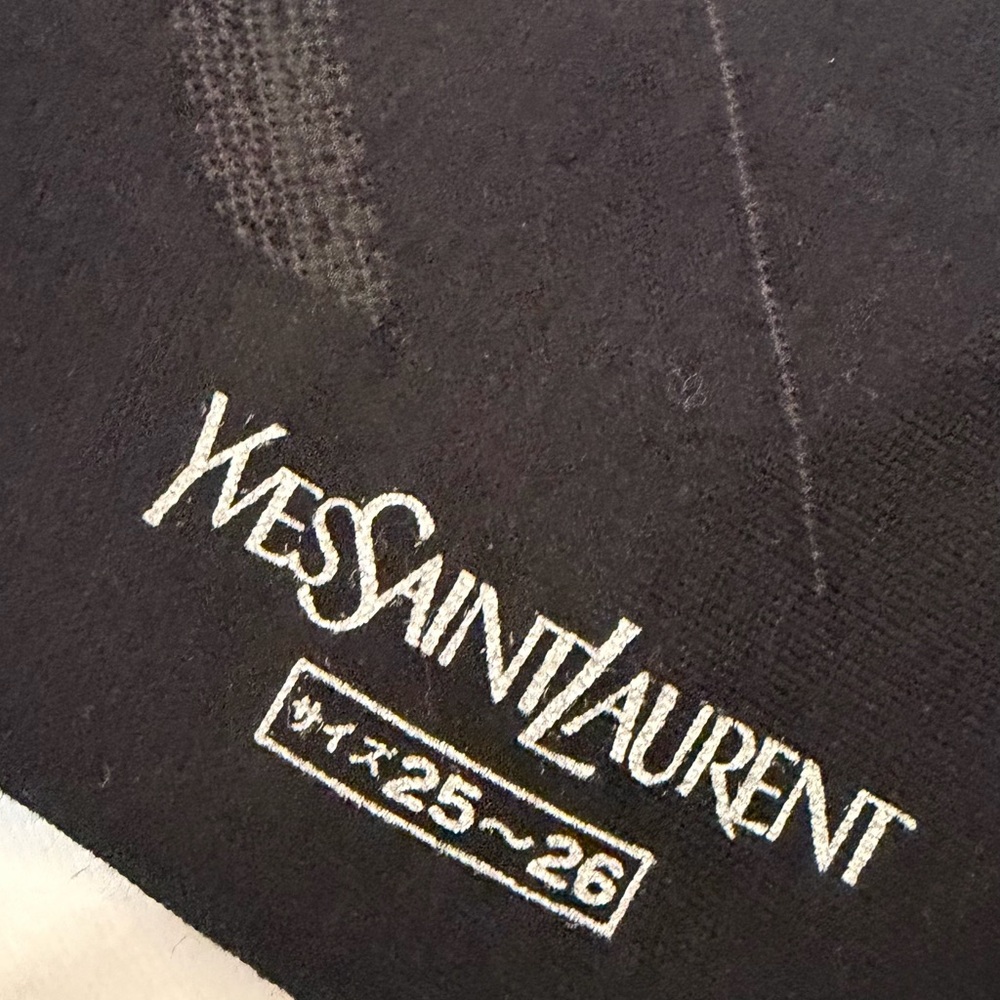 Yves Saint Laurent gray and black color socks